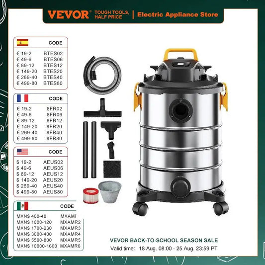 Stainless Steel Wet Dry Shop Vacuum