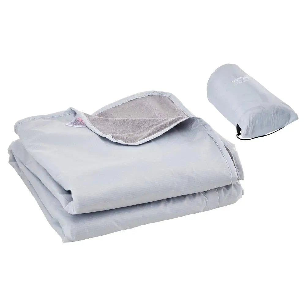 Wearable Camping Blanket 79x59 Outdoor Light Grey Warmth