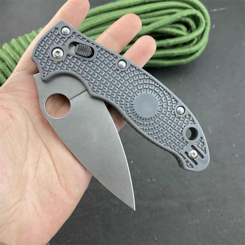 C101 Lock Knife Nylon Fiberglass Handle EDC Multitool Camping Folding Knife Survival Hiking Fishing Utility Tool