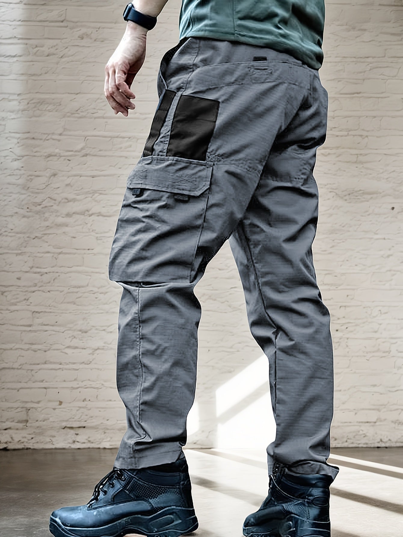 4 Pack Tactical Pants for Men Stretch, Ripstop Work Pants for Men, Lightweight Hiking Cargo Pants,, Outdoor Apparel, Gift for Summer