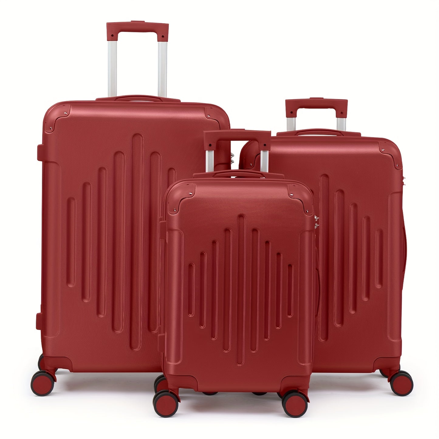 [Durable Hard Shell] 3pcs Luggage | 20/24/28-Inch | Durable Hard Shell | 360 Spinner Wheels, TSA Lock, Multifunctional | Travel Suitcase | Lightweight
