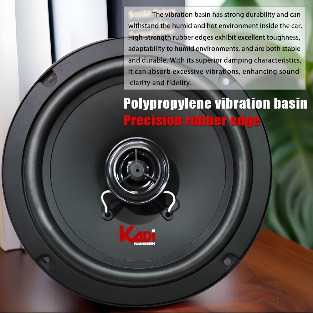 6.5 Inch Car Speakers Coaxial 2 Way 300W Universal Fit All Cars Dome Tweeter High Bass Midrange Easy Installation