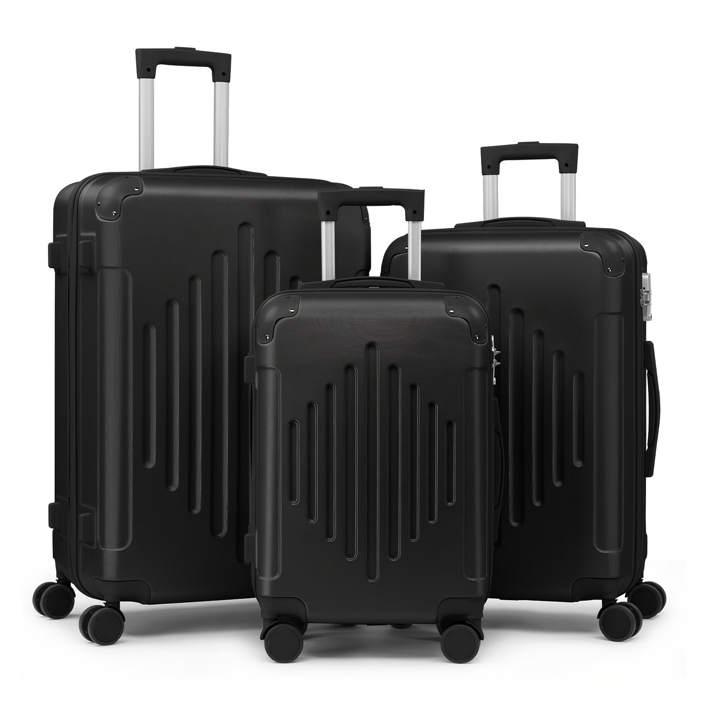 [Durable Hard Shell] 3pcs Luggage | 20/24/28-Inch | Durable Hard Shell | 360 Spinner Wheels, TSA Lock, Multifunctional | Travel Suitcase | Lightweight